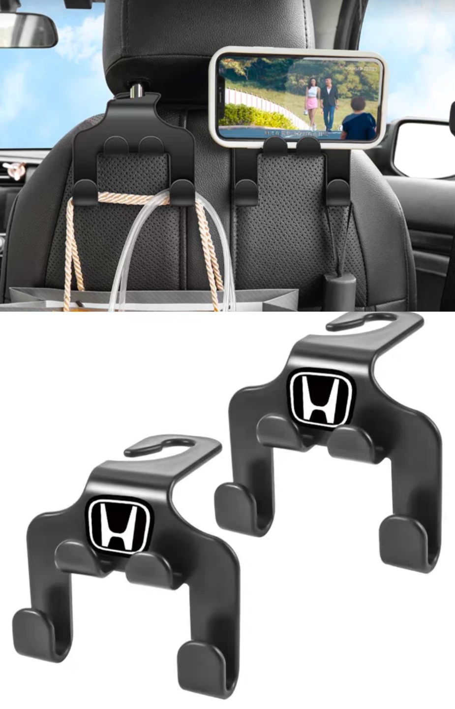 Honda Headrest Hooks x 2 - photo 2