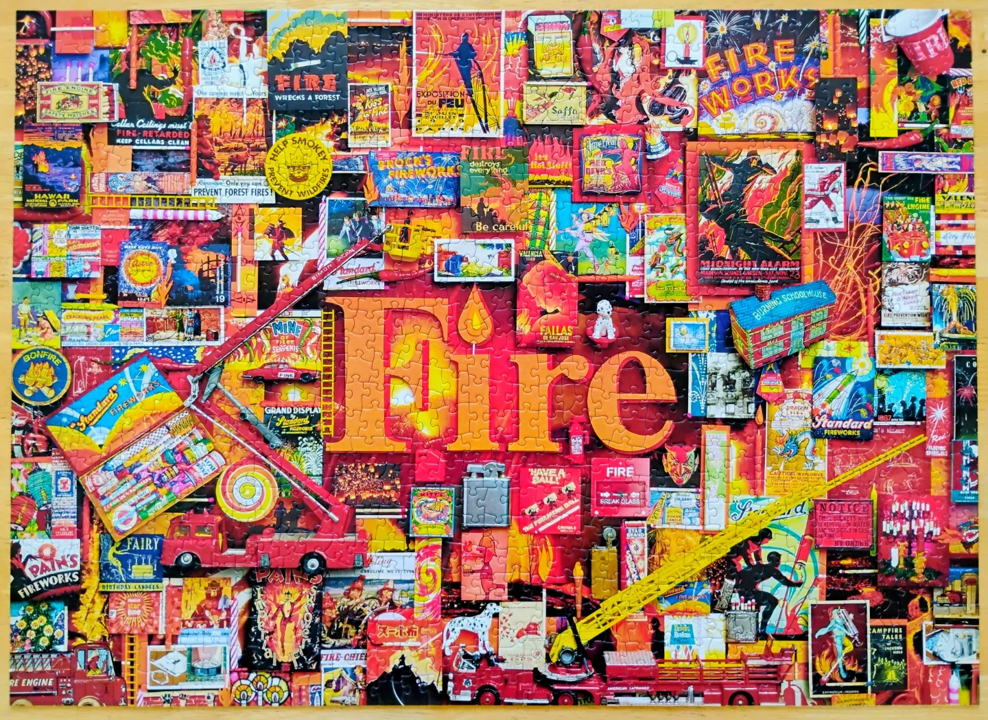 Cobble Hill Fire Collage 1000 Piece Puzzle