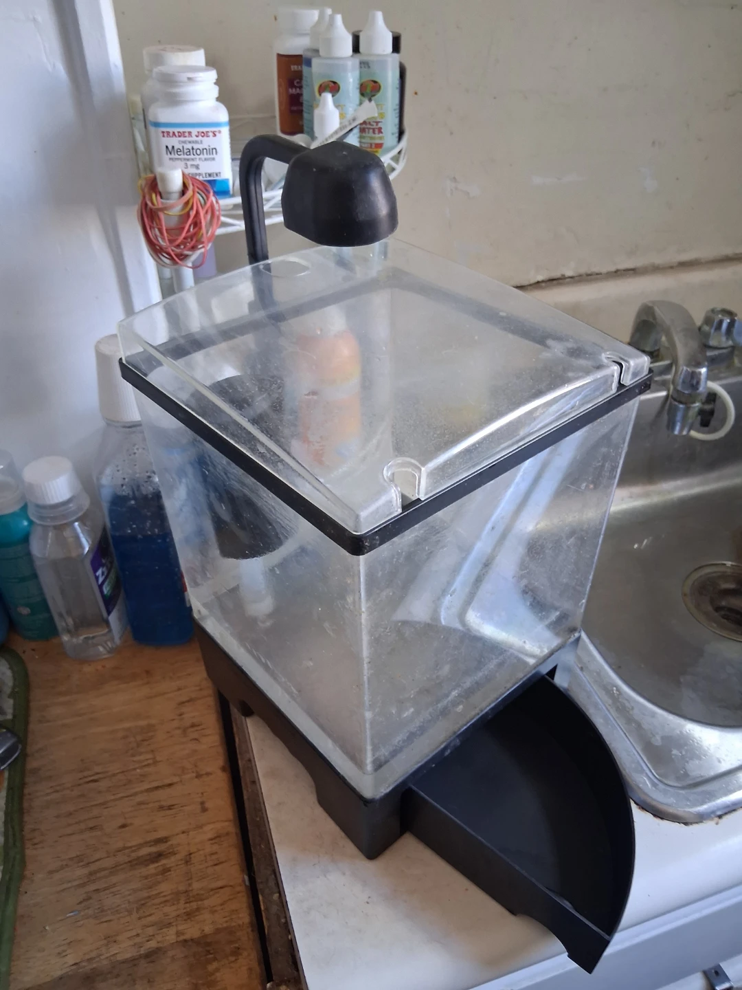 Clear Plastic Fish Tank with Light