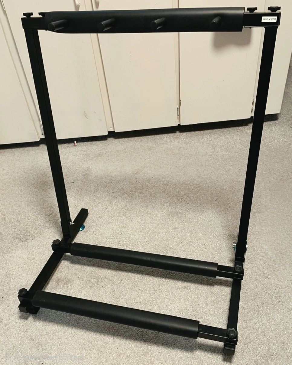 Black Folding Guitar Stand - photo 2