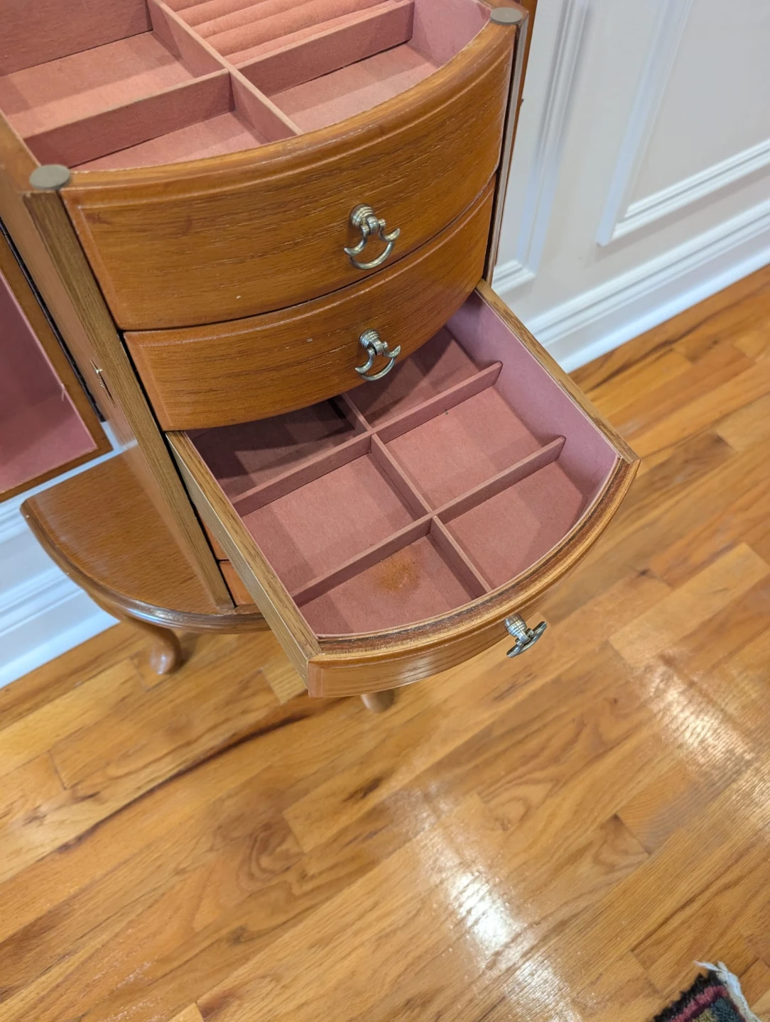 Wooden Jewellery box furniture with Mirror and Drawers - photo 5