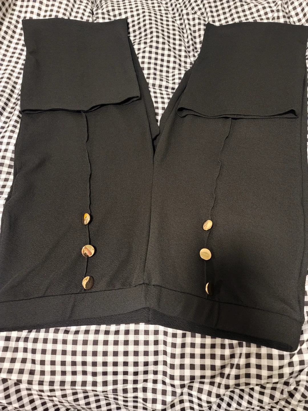 Women's Black Textured Pants-40x30-$5 - photo 2