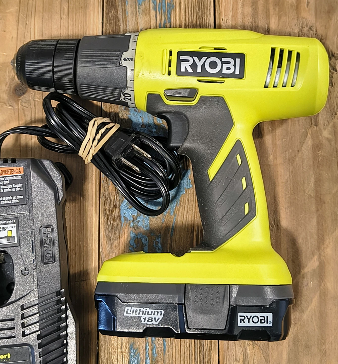 Ryobi P209 18V One+ Drill with Battery and Charger
