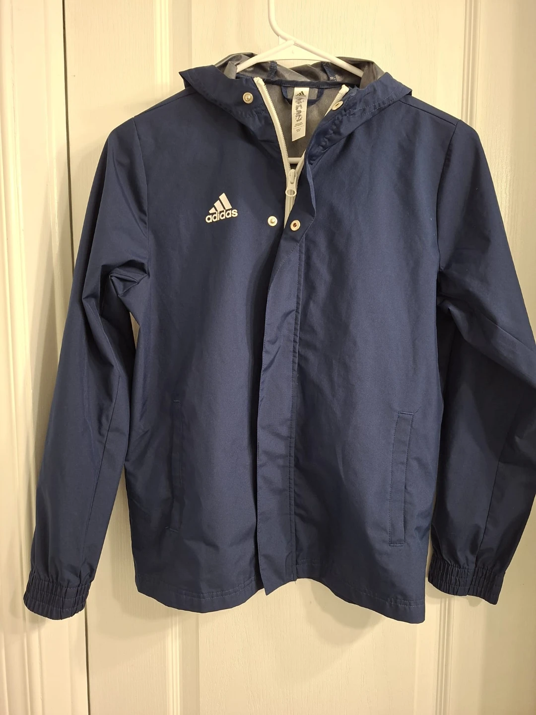 Adidas Navy Blue Hooded Jacket