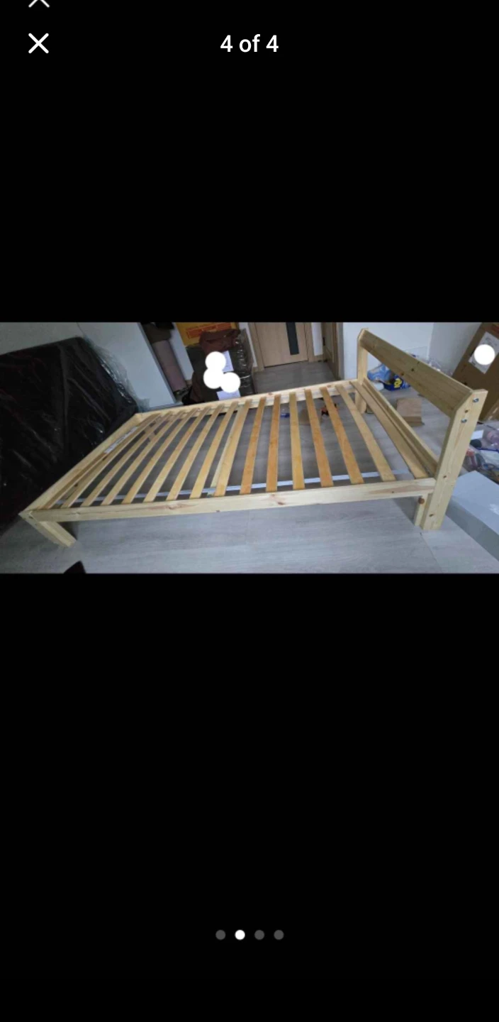 Ikea Wooden Bed Frame - photo 3