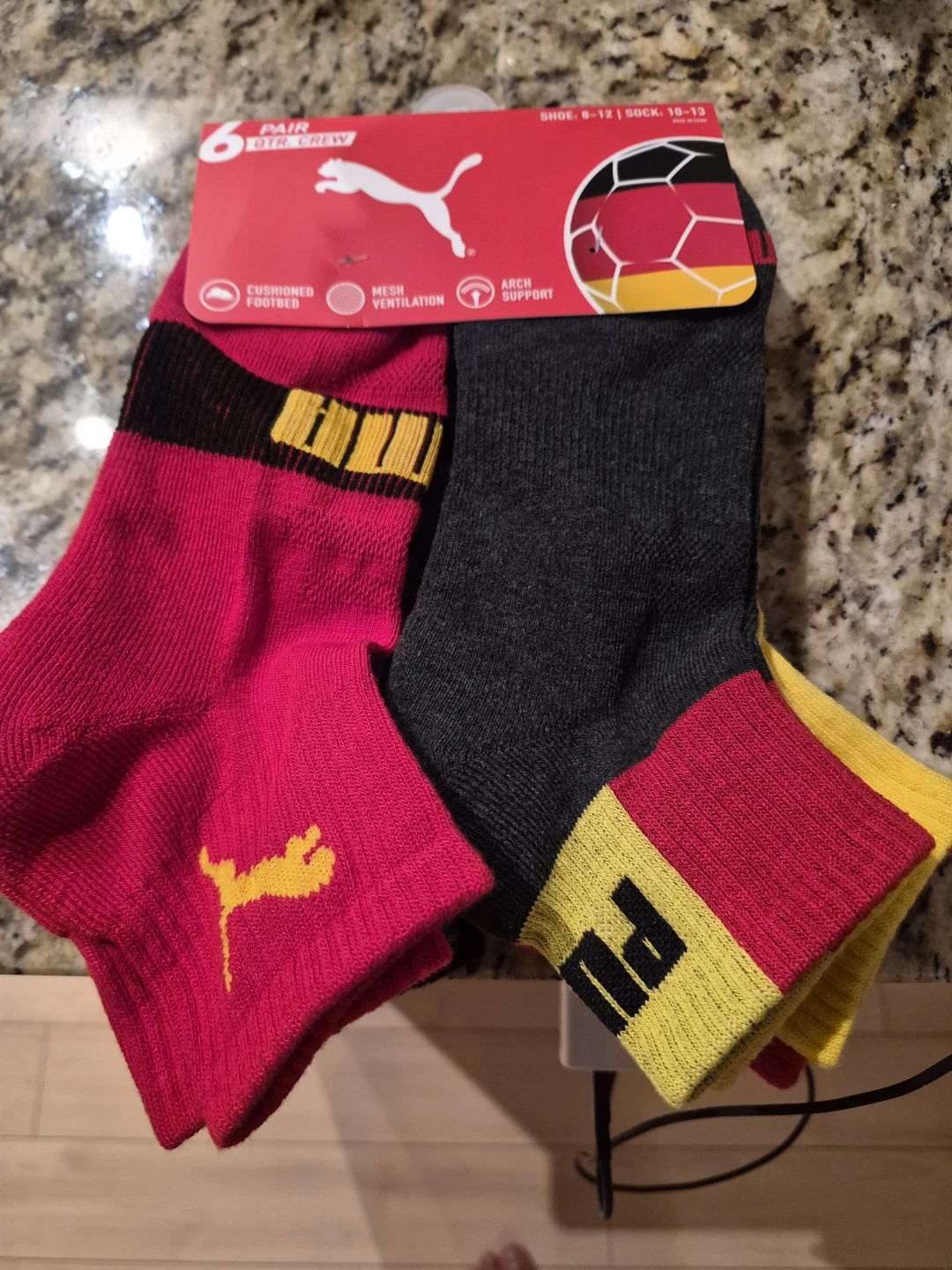 Puma 6 Pair Crew Socks