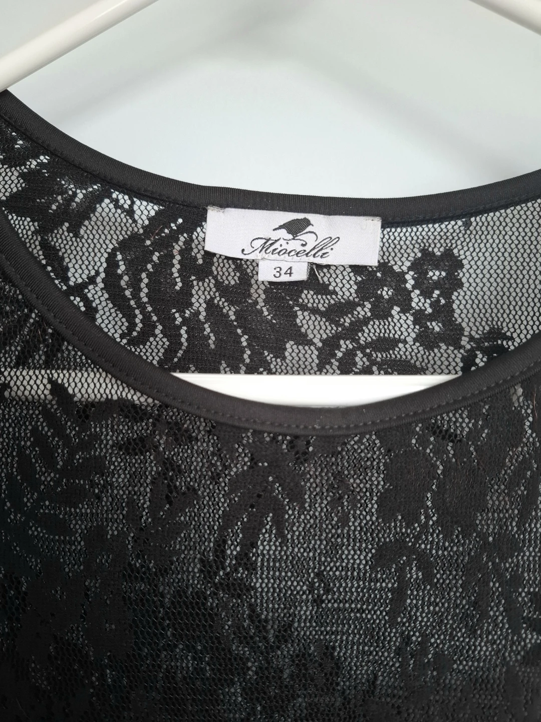 Black Lace Detail Sleeveless Dress Size 34 - photo 3