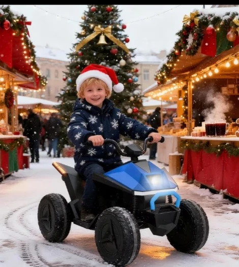 Kids Electric Ride-On ATV Quad Bike Blue