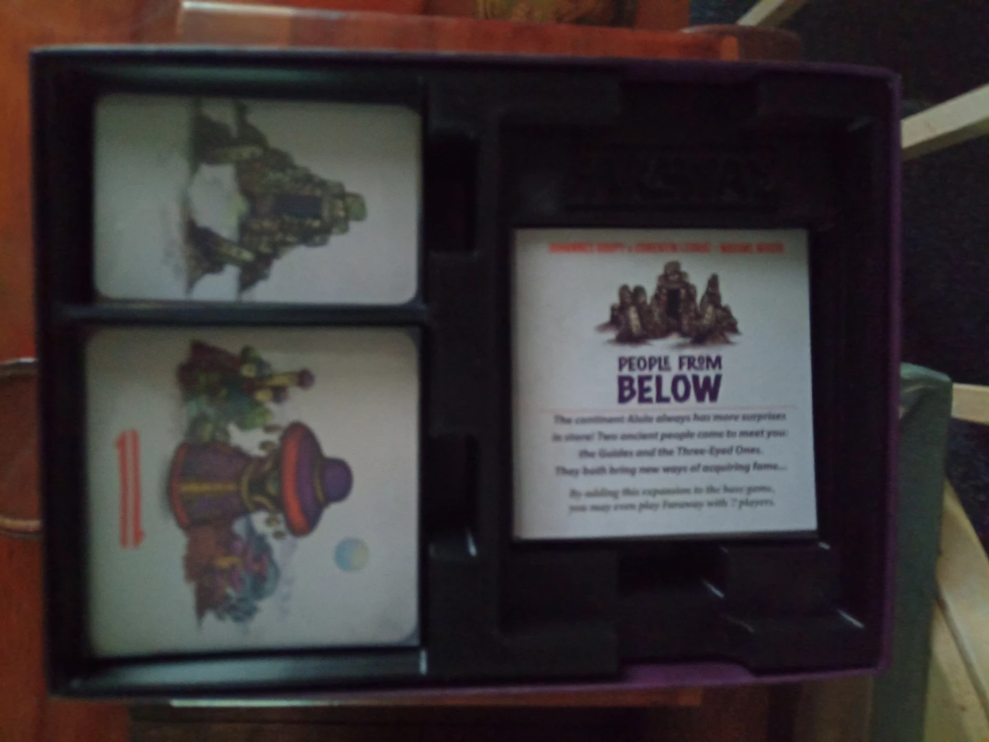 Faraway Board Game, sleeved with insert + expansion - photo 2