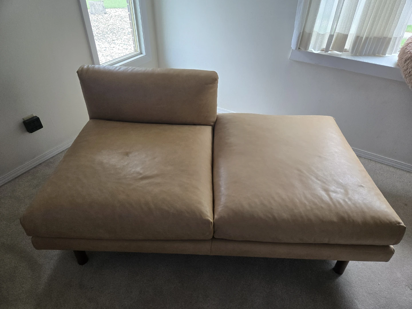 EQ3 Elba Sand Replay RHF Backless Chaise