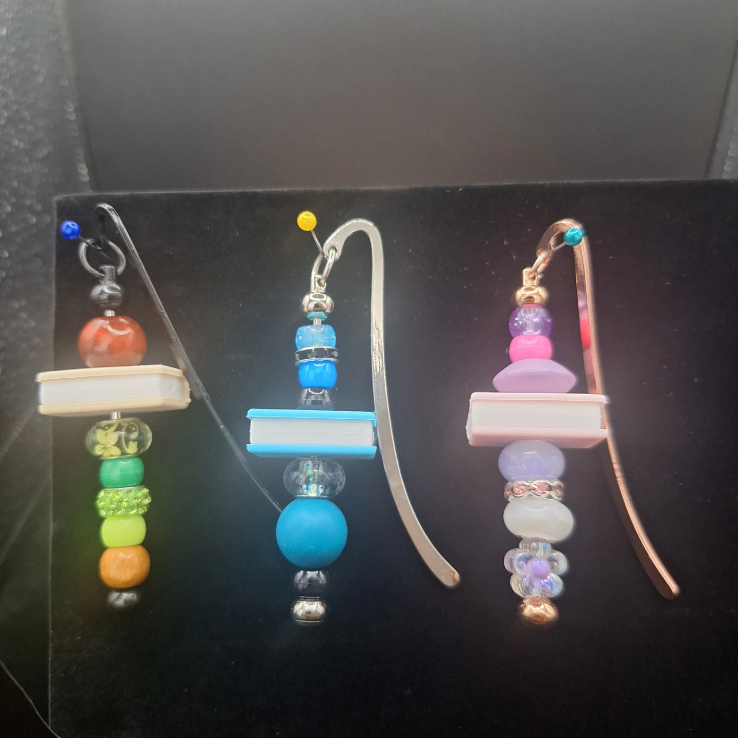 Beaded Bookmarks with Charms