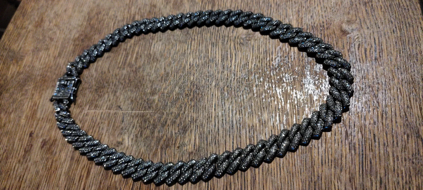 Sparkling Cuban Link Chain Necklace - photo 2