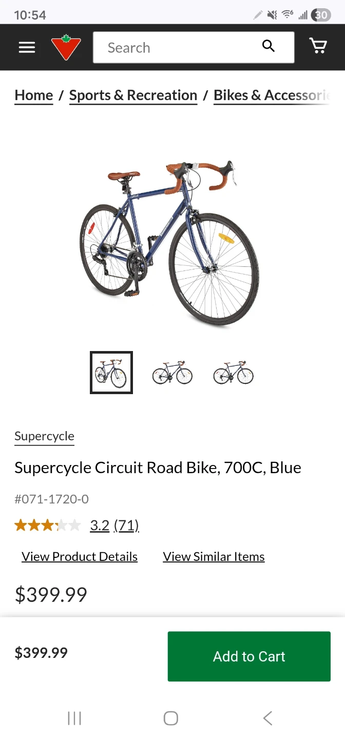 Supercycle Circuit Road Bike, 700C, Blue - photo 3