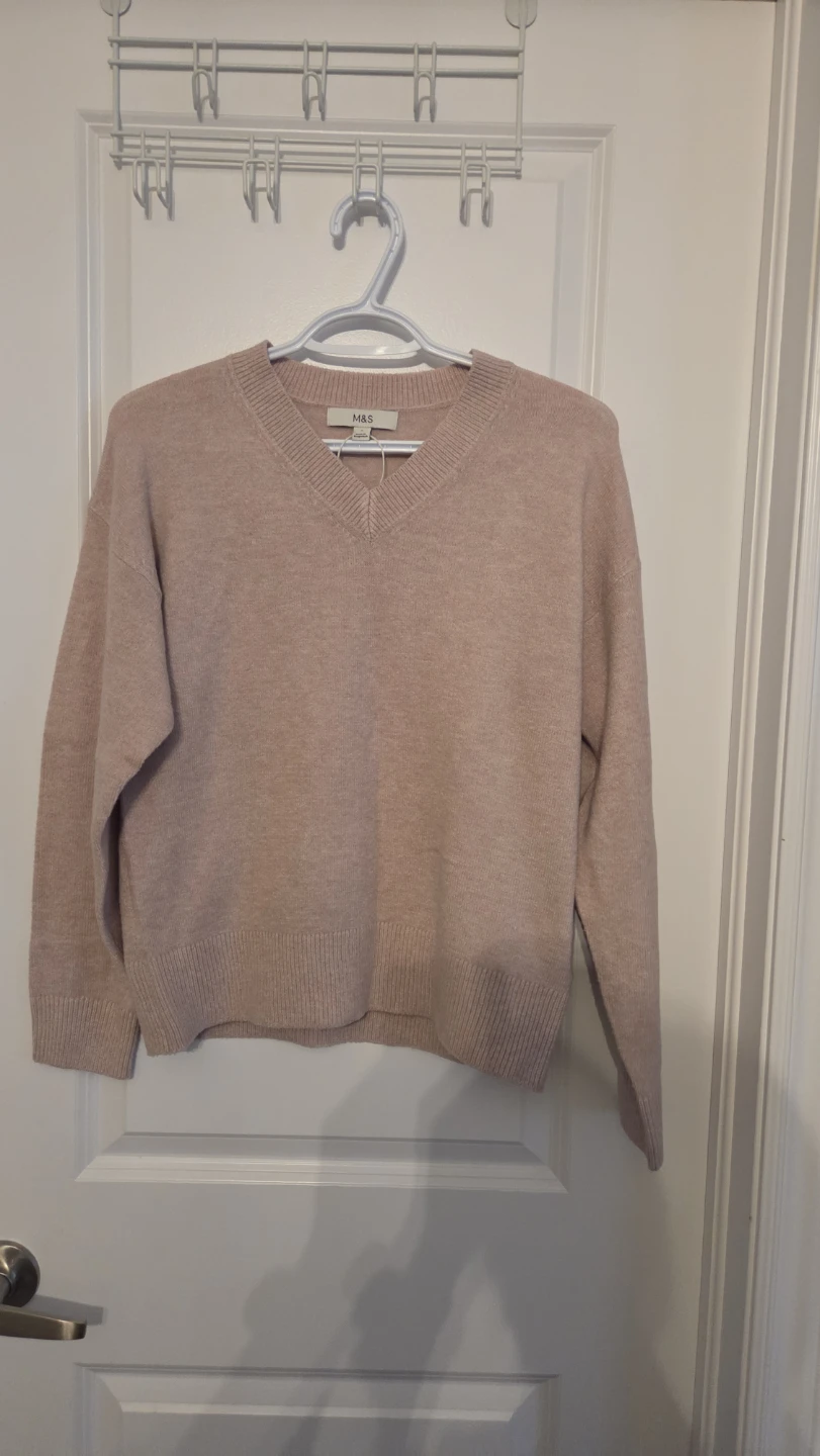 M&S V-Neck Sweater - Pink
