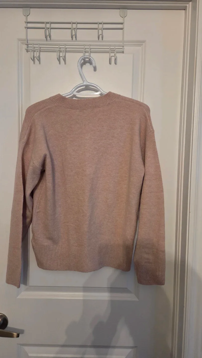 M&S V-Neck Sweater - Pink - photo 3