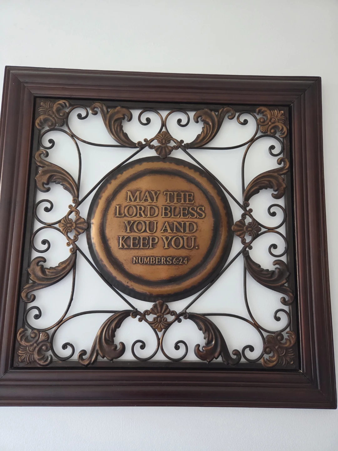 Decorative Wall Plaque with Bible Verse