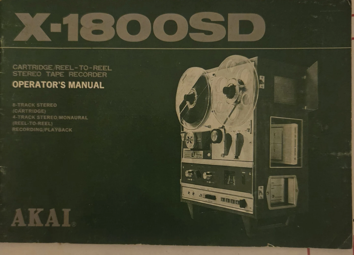 AKAI X-1800SD Reel-to-Reel Tape Recorder - photo 2