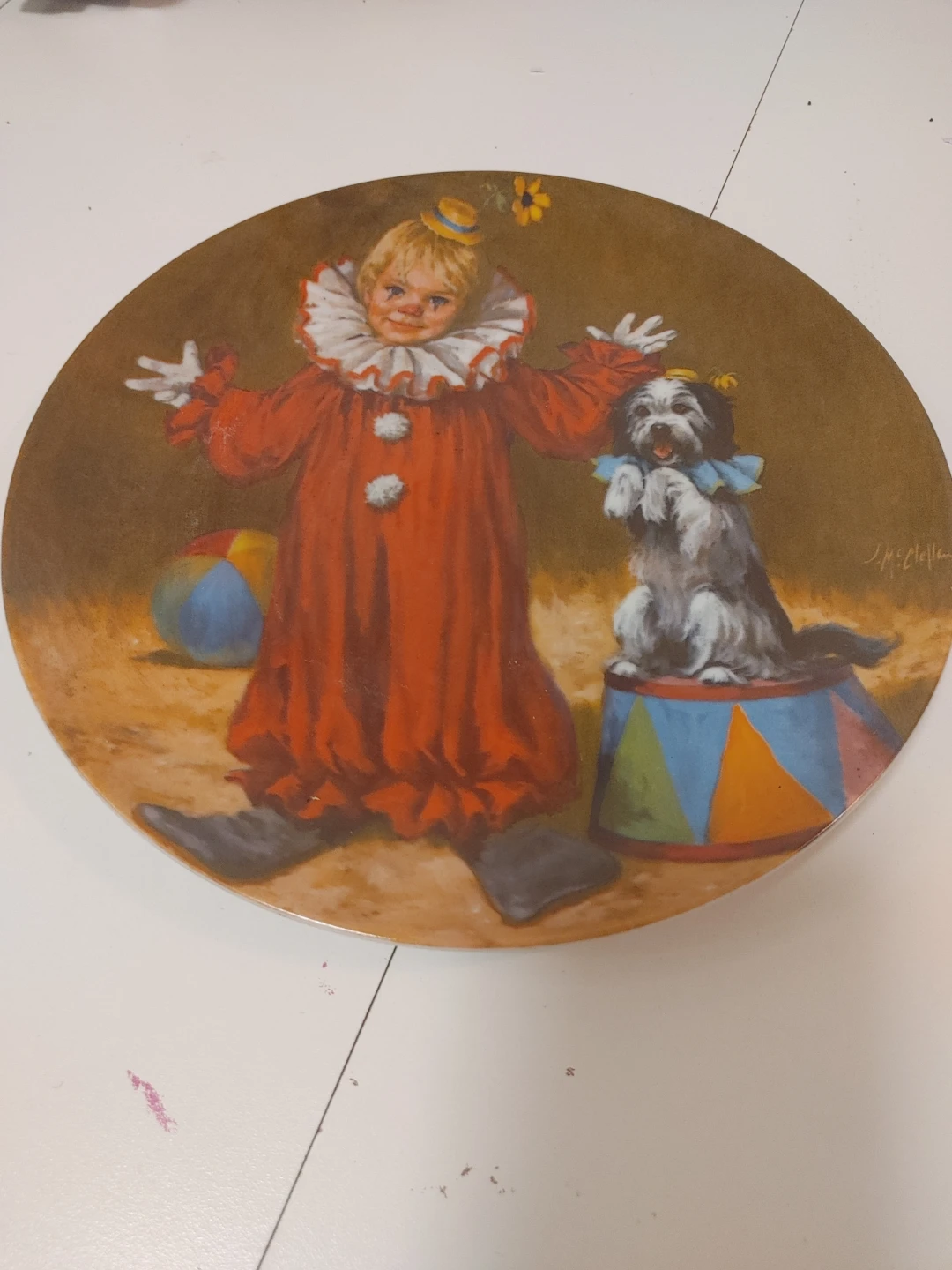 Reco "Tommy the Clown" Collector Plate by John McClelland