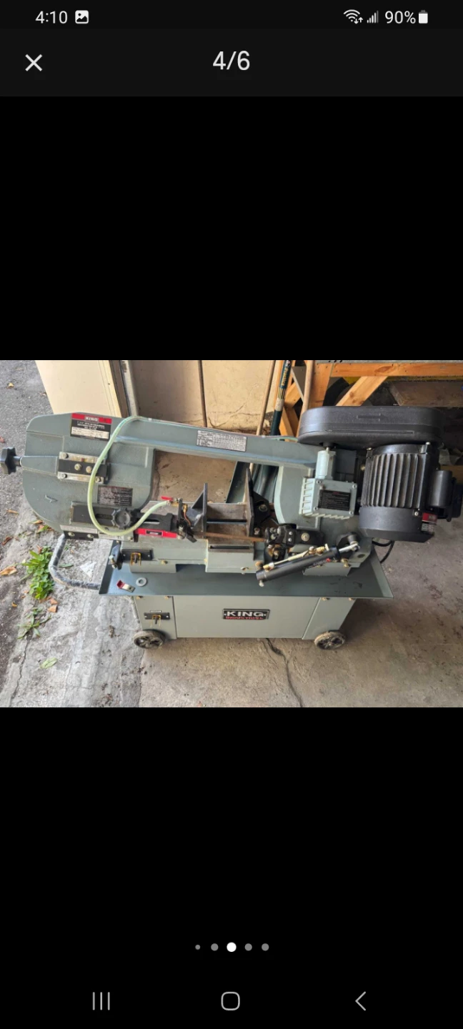 King KC 7x12 BC Bandsaw - photo 5