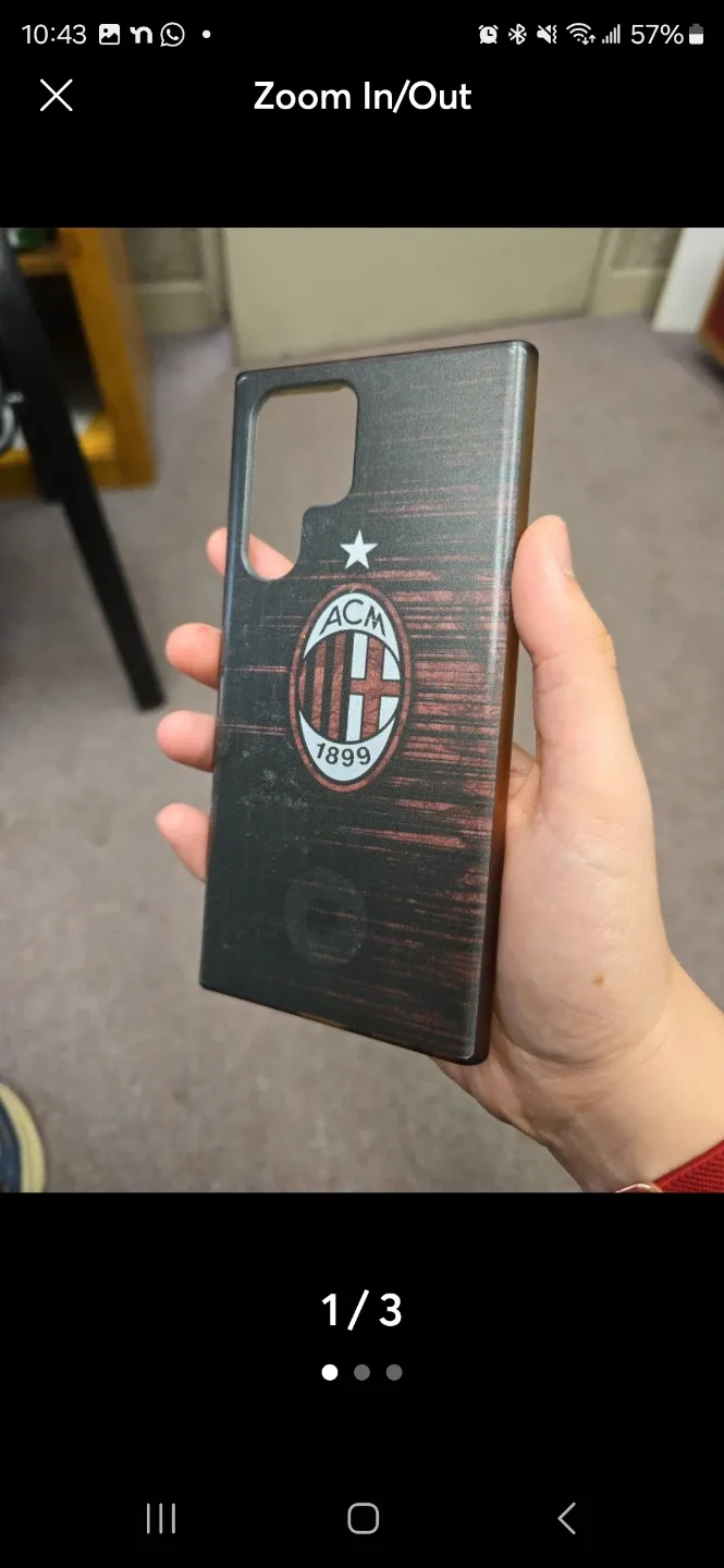 AC Milan Phone Case Samsung s22 Ultra