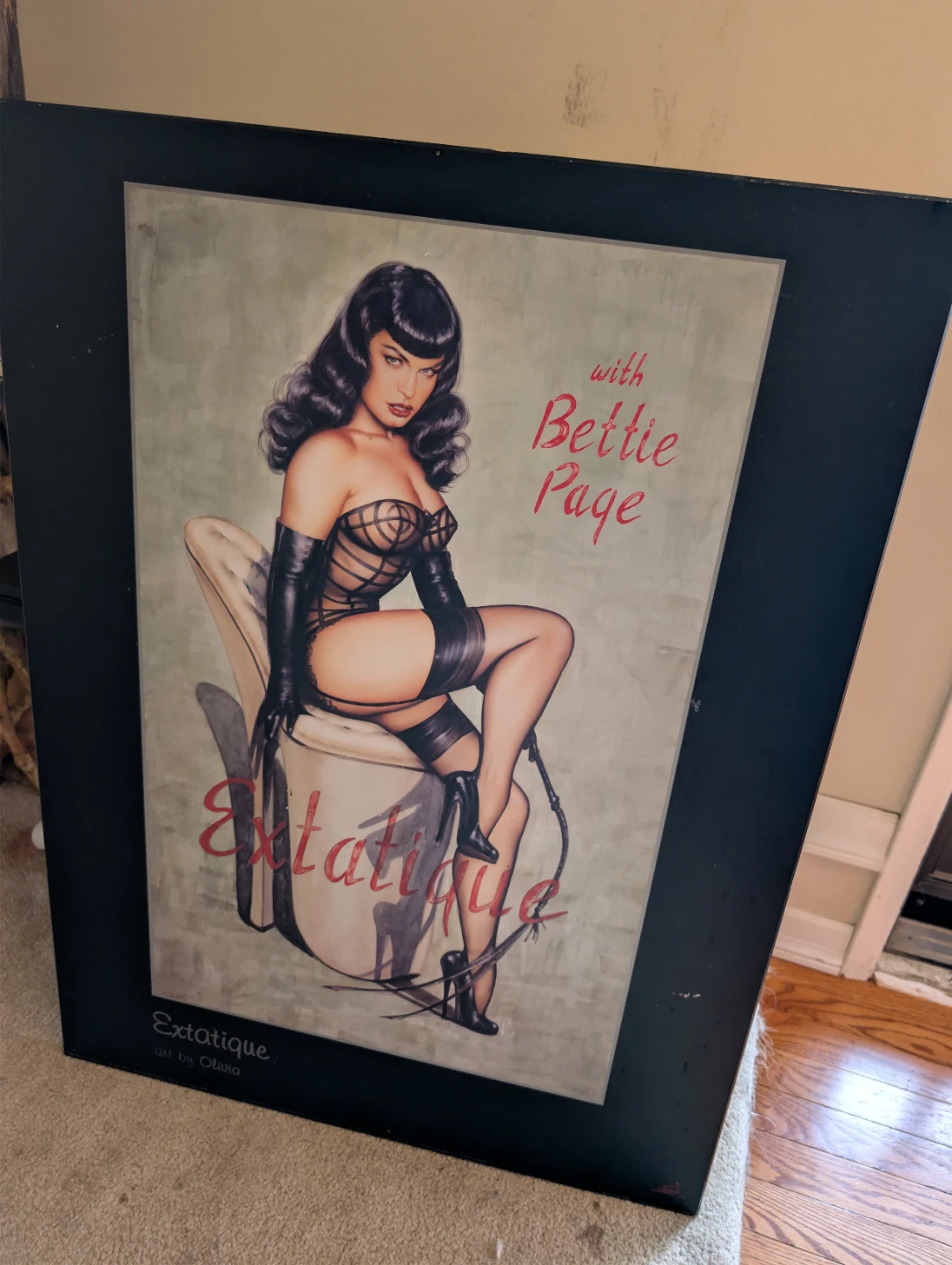 Bettie Page art 30x22