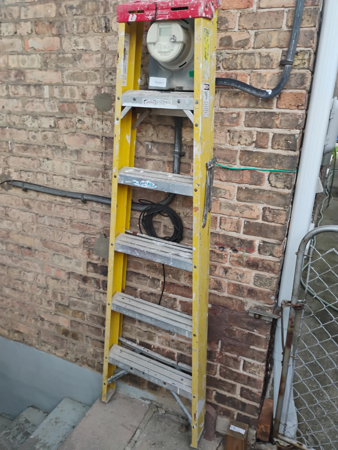 Yellow Werner Step Ladder