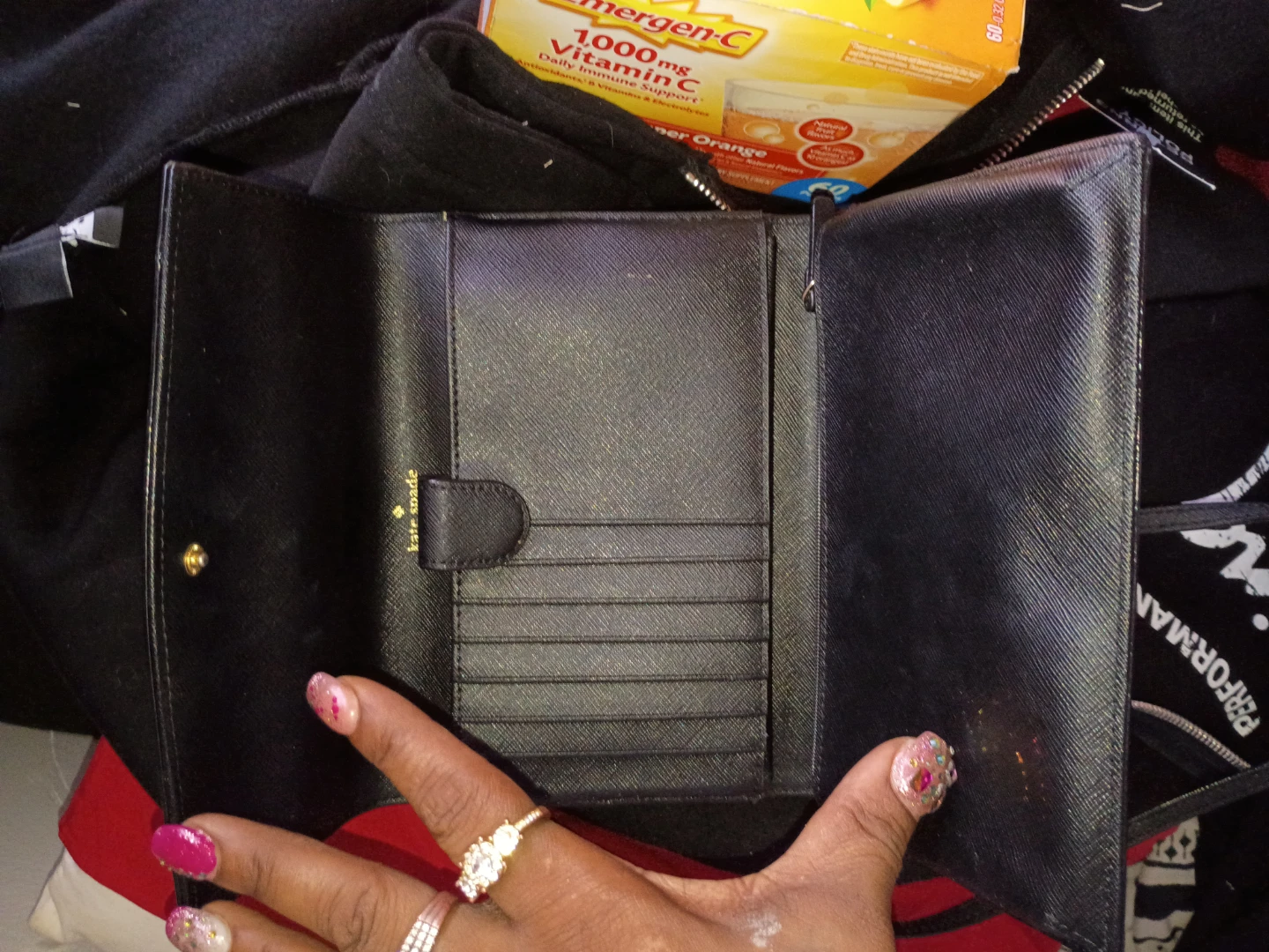 Kate Spade Black Leather Wallet - photo 2