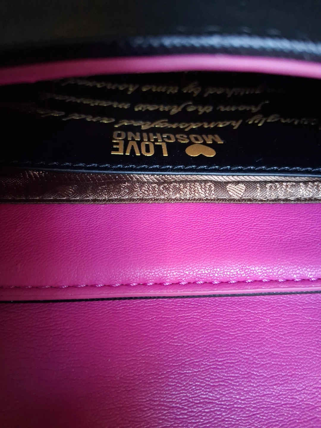 Love Moschino Black Shoulder Bag with Graphic - photo 2