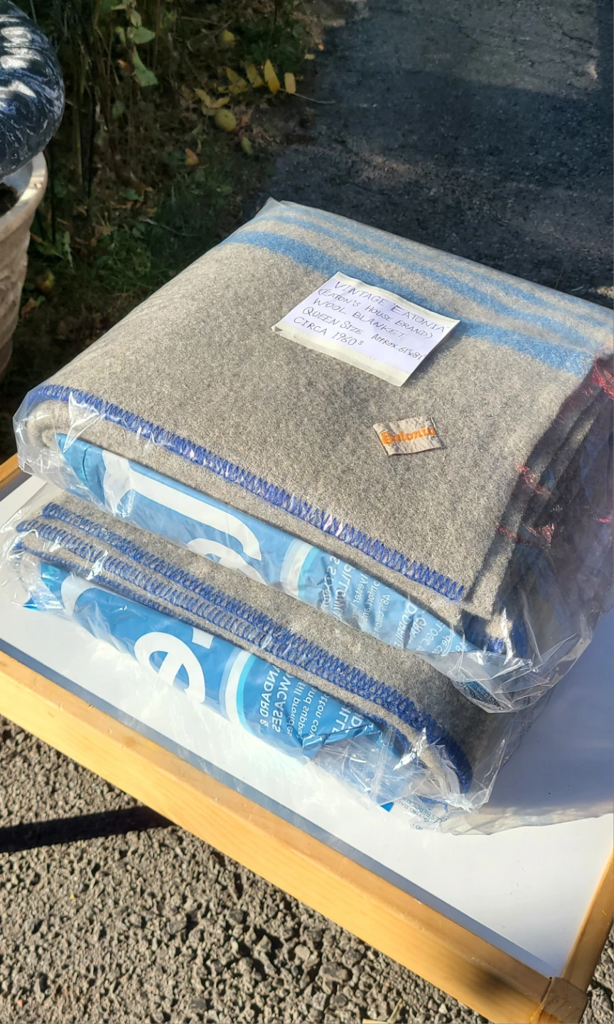 $40 EA or 2 For $75 Vintage Eatonia Queen Wool Blankets - Clean! - photo 4