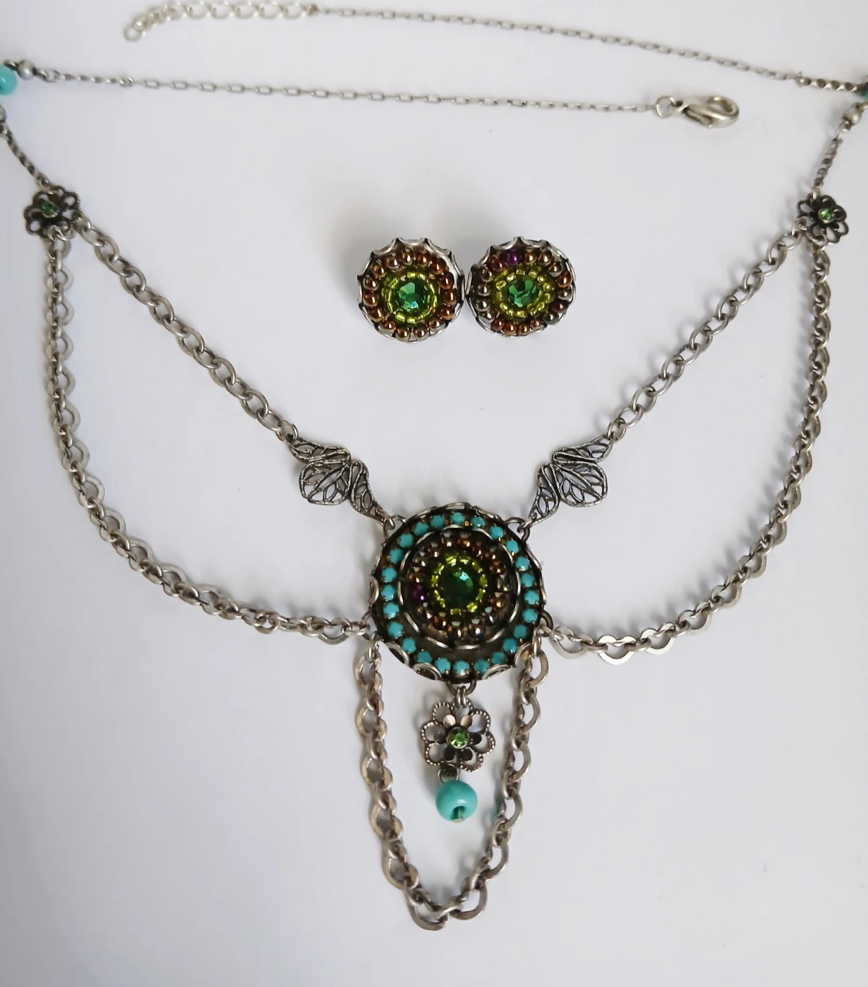 Bohemian Style Necklace and Earring Set - photo 3