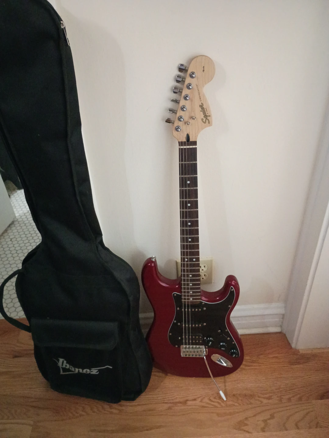 Squier Stratocaster Electric Guitar with Gig Bag