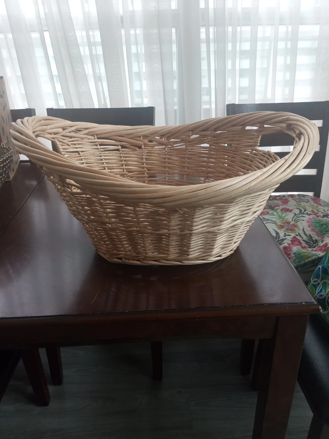 Wicker Basket with Handles