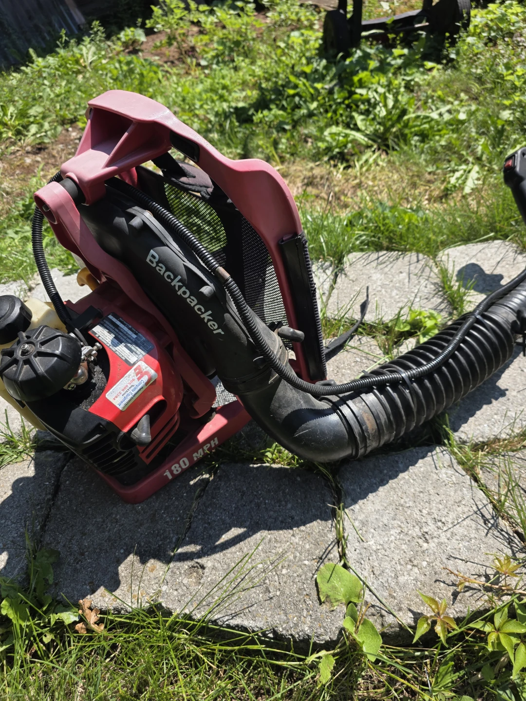 Home lite Backpacker Leaf Blower 180 MPH