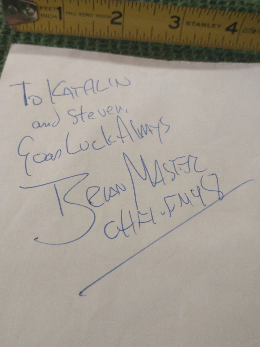 CHFI Radio Host/Personaltity Brian Master Autograph - photo 3