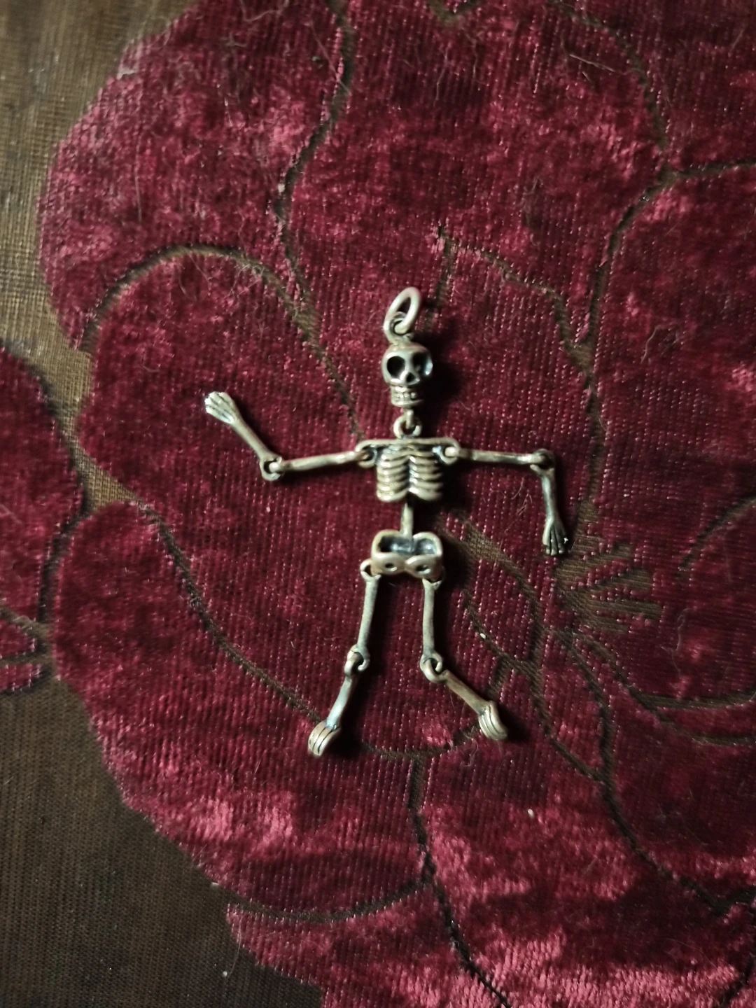 925 Silver Skeleton Charm Pendant