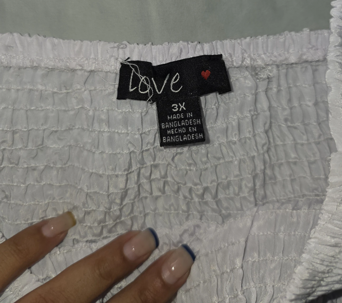 Love White Puff Sleeve Smocked Tiered Dress - photo 4
