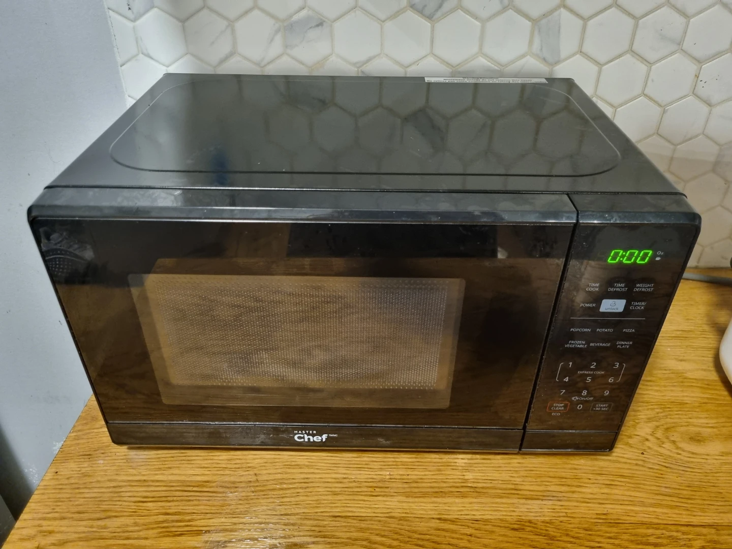 Master Chef Microwave Oven Black