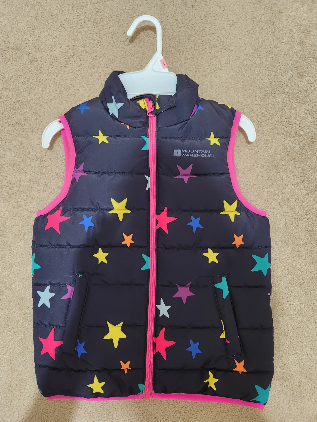 Mountain Warehouse navy star print puffy vest