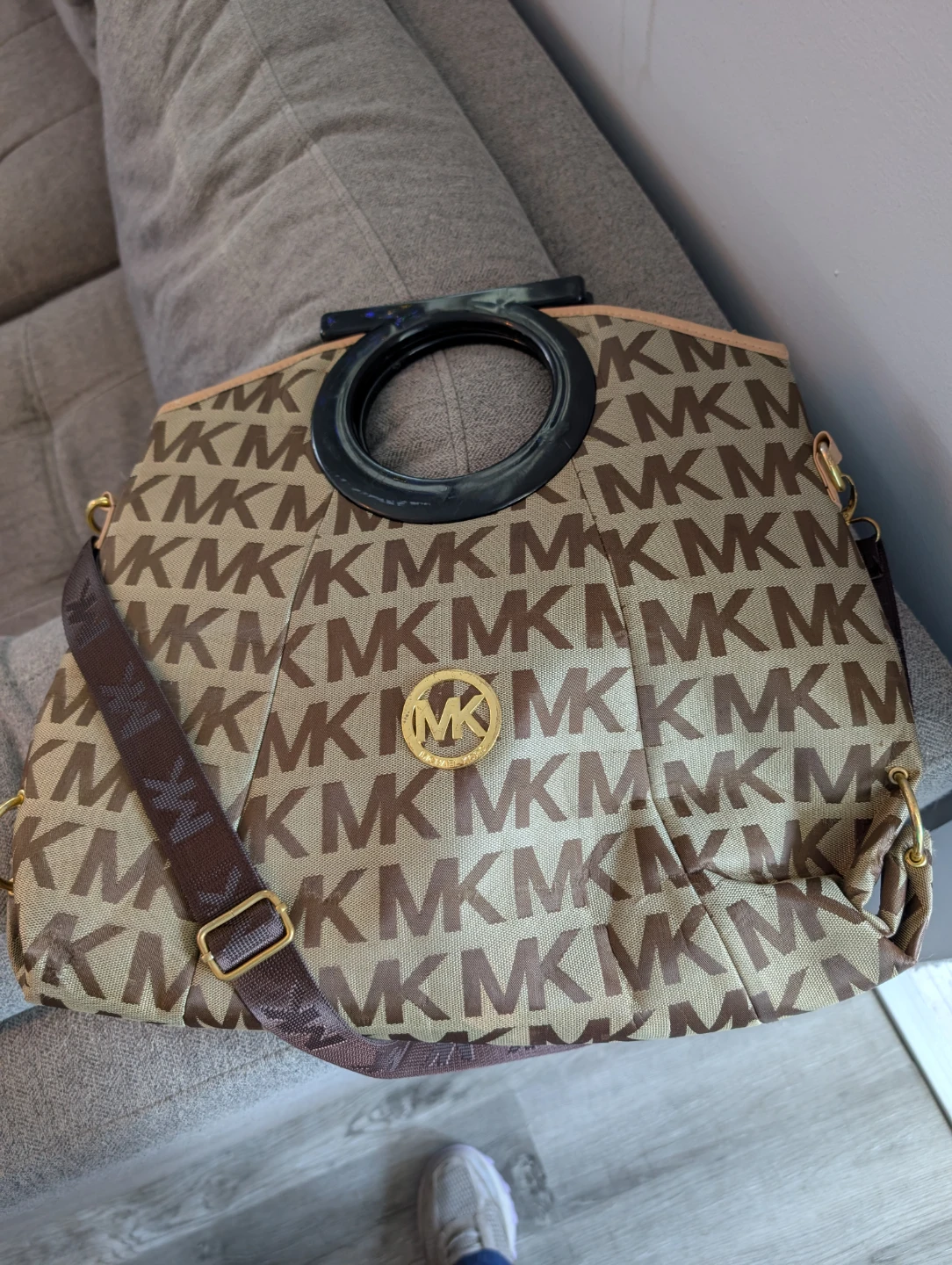 Michael Kors "MK" Logo Tote Bag