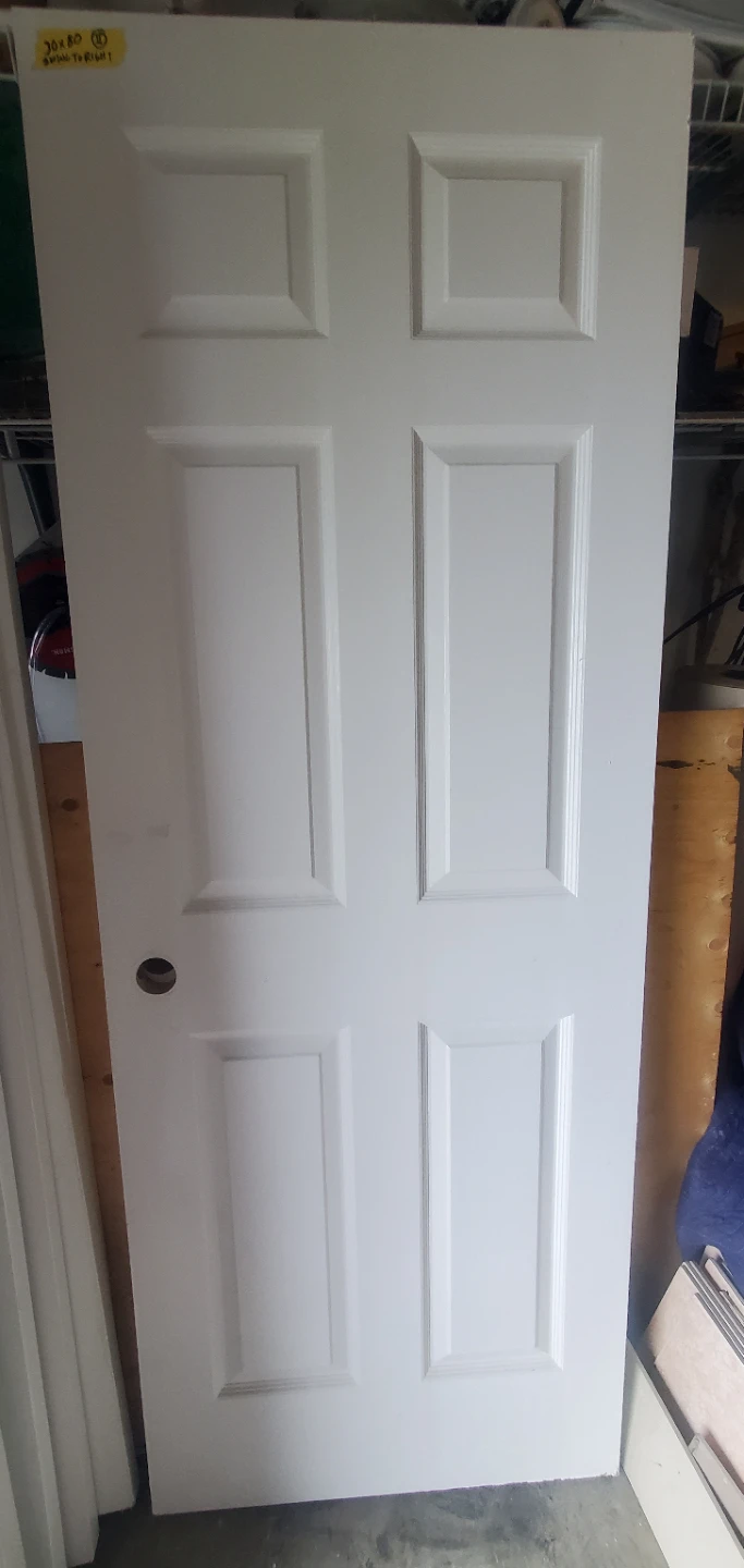 White Six-Panel Interior Doors