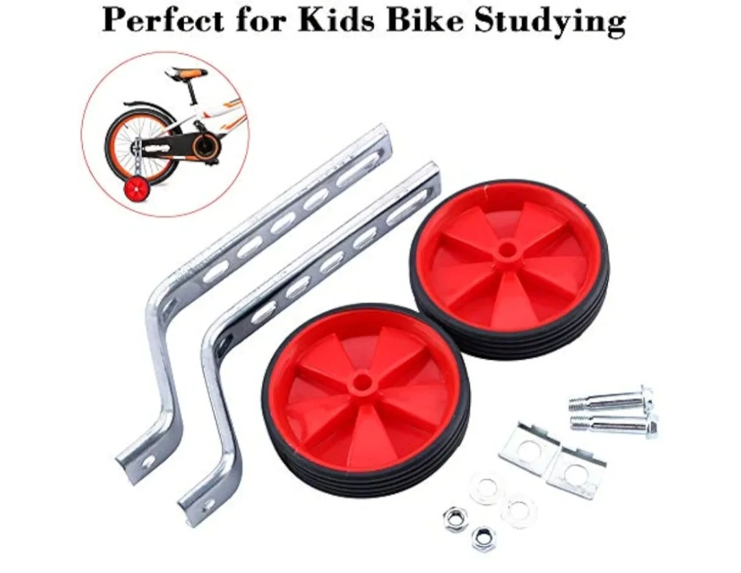 Red Kids Bicycle Training Wheels