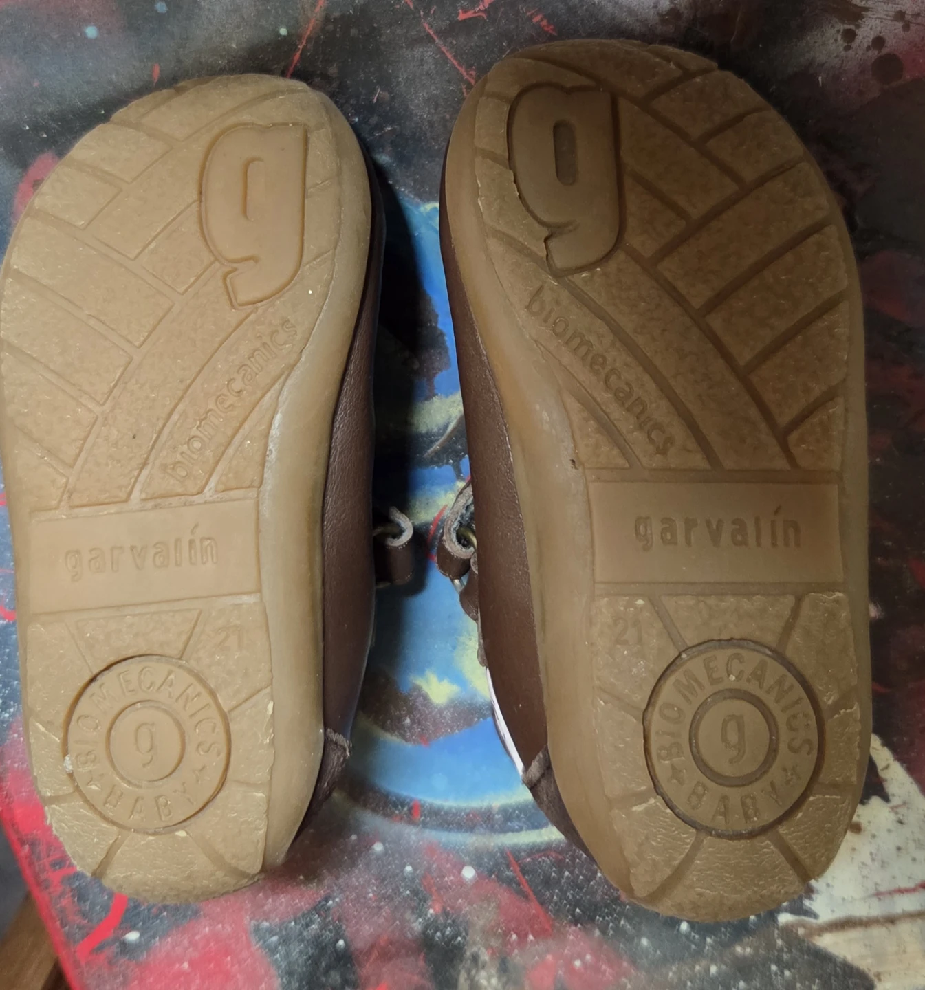Biomechanics Baby Brown Mary Jane Shoes Size 21 - photo 3