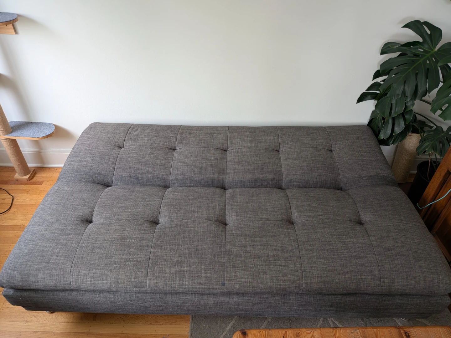 Blue/grey Tufted Sofa Bed - photo 2