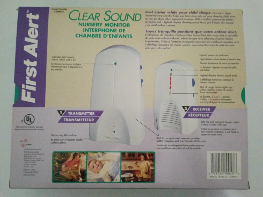 First Alert Clear Sound Nursery Monitor - photo 2