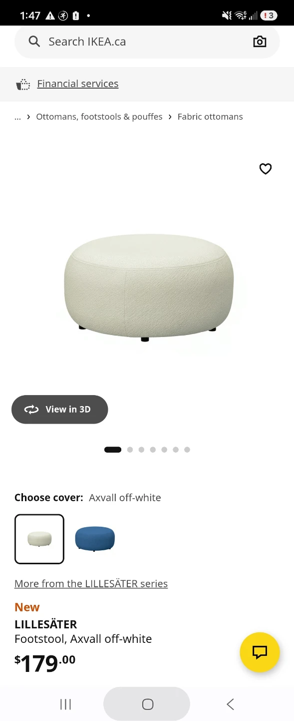 IKEA LILLESÄTER footstool in Axvall off-white - photo 3