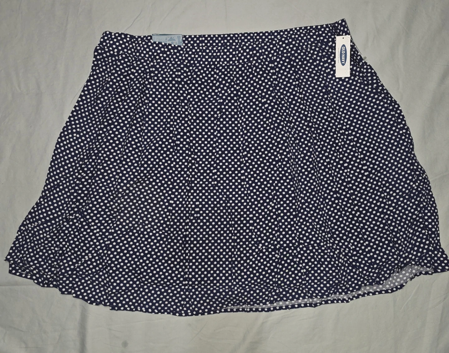 Old Navy Navy Blue Polka Dot Skirt - XL