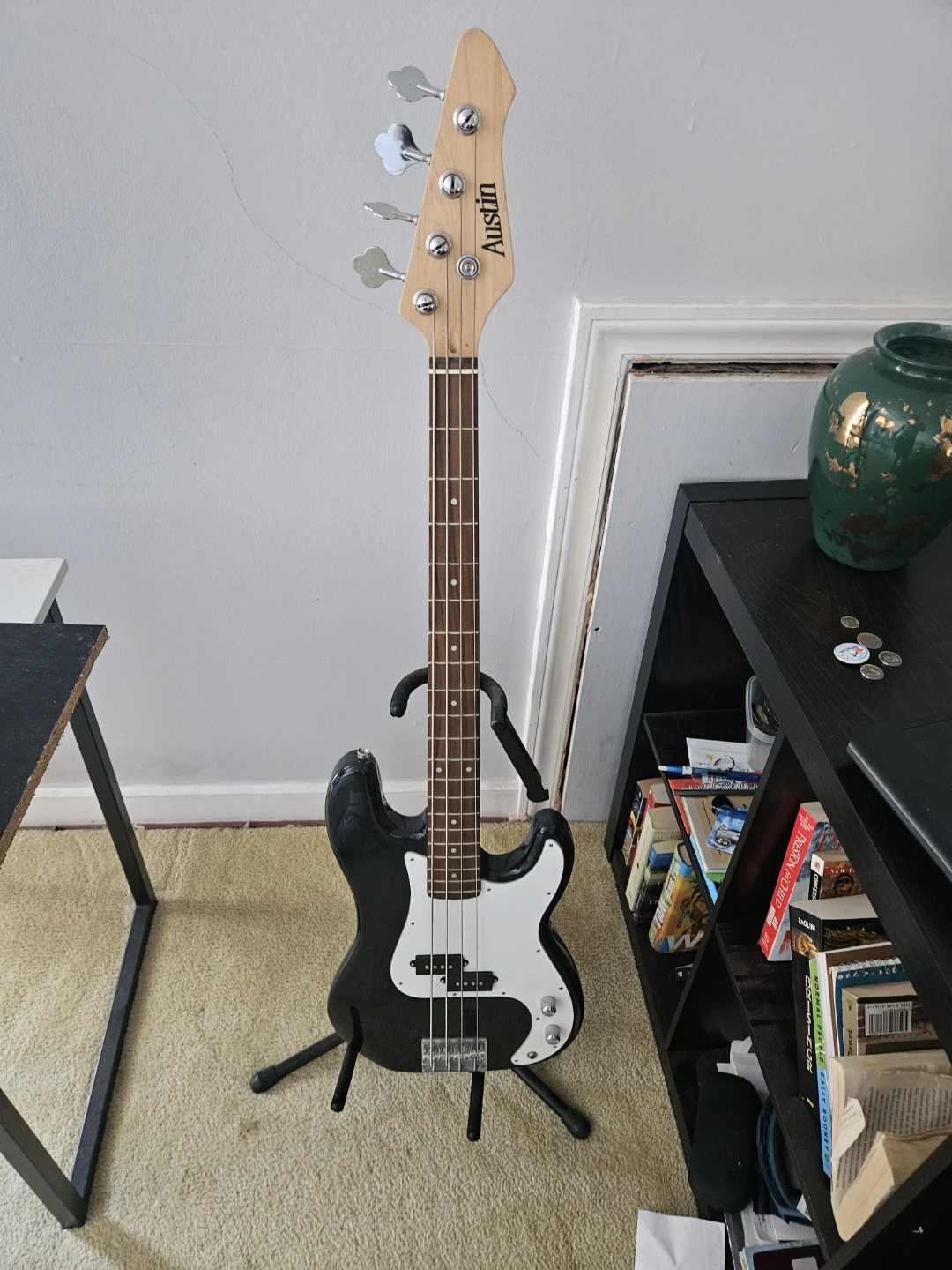 Austin Black Bass Guitar