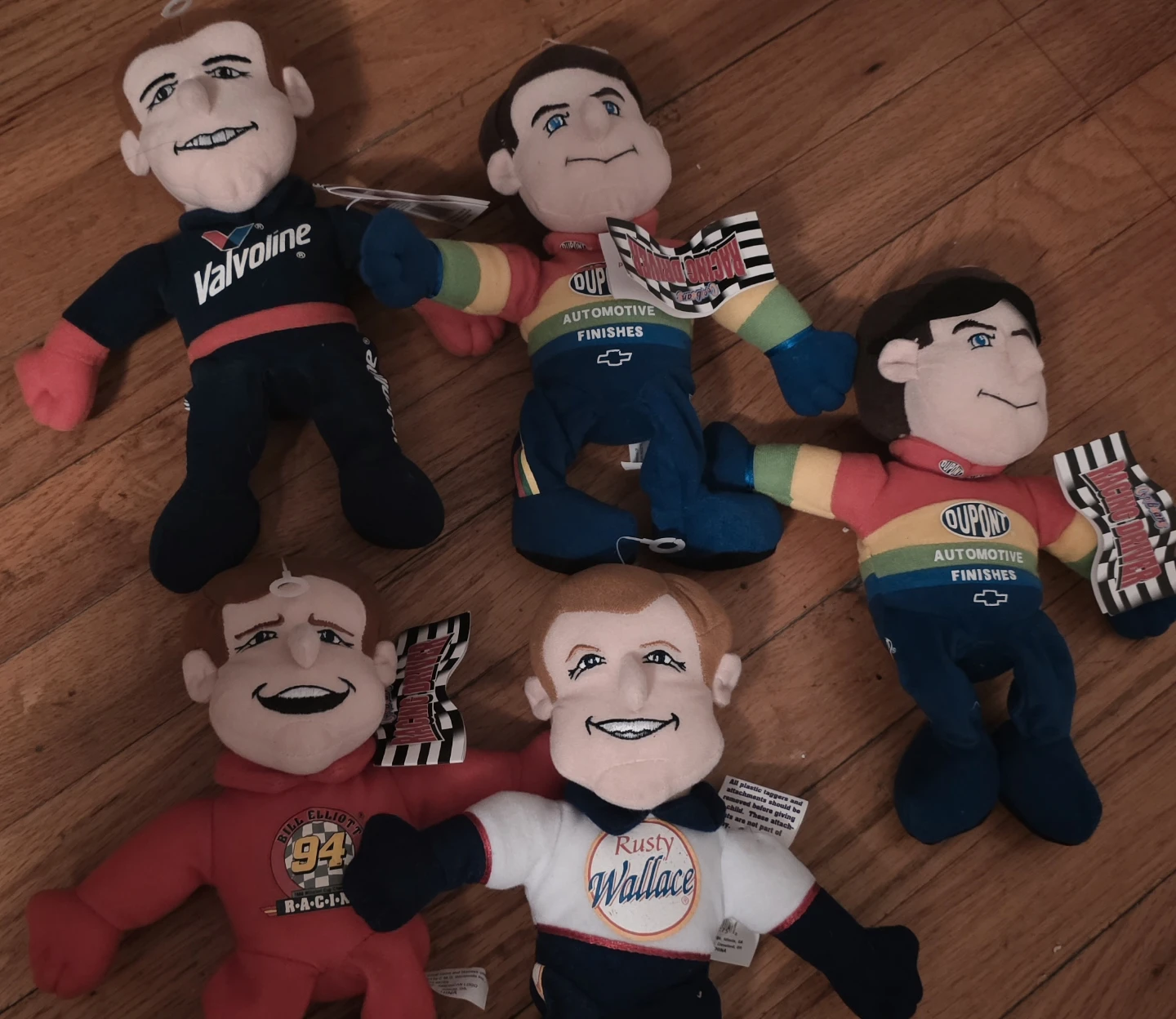Lot of 5 NASCAR Driver Plush Toys - photo 2