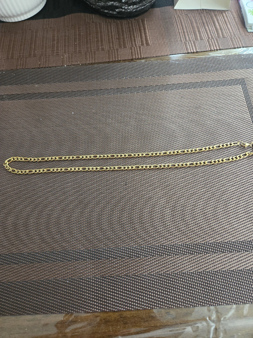 Gold Figaro Chain Necklace