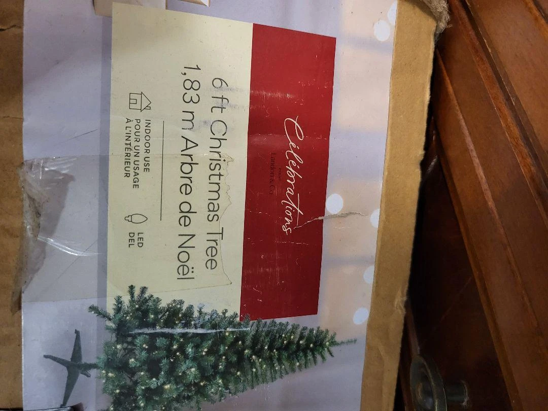 Celebrations 6 ft Christmas Tree with Ornaments
